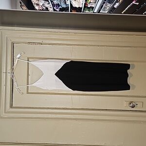 Black and white above the knee camisol dress
